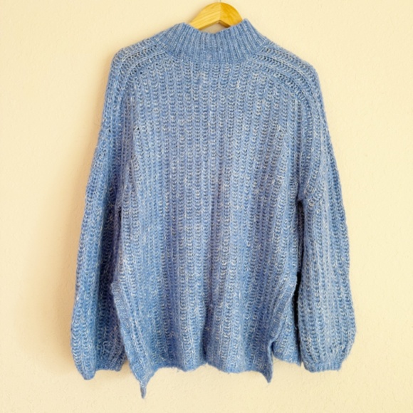 Pilcro Textured Tunic Blue Chunky Sweater Size XS - Picture 6 of 6